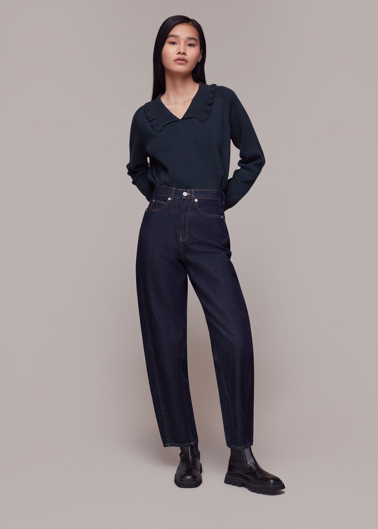 Frill Collar Sweater